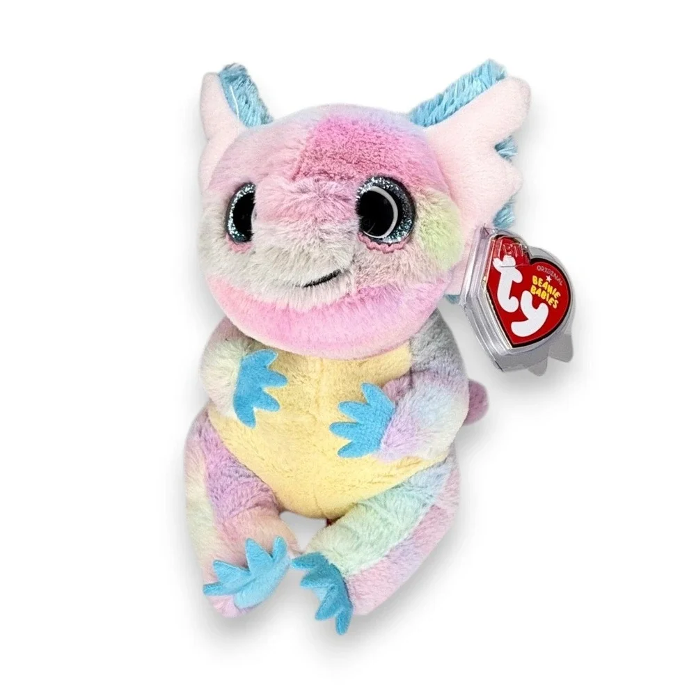 Loxie the Axolotl | Pastel Lagoon Cutie | Mint Heart Tag TY Beanie Baby